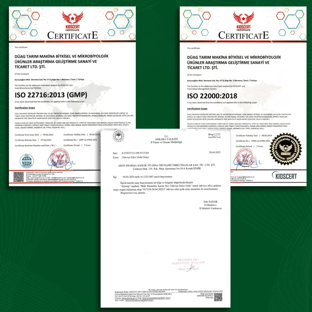 ALZSTOP®: Sertifikalı Güvenceyle Beyniniz İçin Doğal Destek